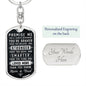 Braver, Stronger, Smarter | Dog Tag Keychain (Custom Engraving Optional)