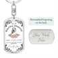 To My Beautiful Daughter | The Storm | Keychain