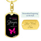 Stronger | Breast Cancer Awareness | Keychain