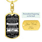 To My Grandson | Pages of My Life | Dog Tag Keychain
