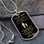 To My Son | Father & Son B&G | Dog Tag & Chain