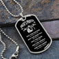 Biker's Prayer | Dog Tag with Chain (Custom Engraving Optional)