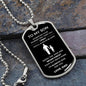 To My Son | Father & Son B&W | Dog Tag & Chain