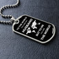 You are the World | Dog Tag with Chain (Custom Engraving Optional)