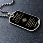To My Son | Compass B&G | Dog Tag & Chain