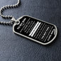 To My Son | Just Do Your Best | Dog Tag with Chain (Custom Engraving Optional)