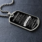 To My Husband | You Are My Everything | Dog Tag with Chain (Custom Engraving Optional)