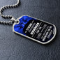 Be Strong & Courageous | Dog Tag with Chain (Custom Engraving Optional)