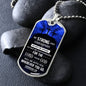 Be Strong & Courageous | Dog Tag with Chain (Custom Engraving Optional)