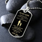 To My Son | Father & Son B&G | Dog Tag & Chain