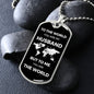 You are the World | Dog Tag with Chain (Custom Engraving Optional)