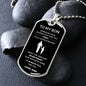 To My Son | Father & Son B&W | Dog Tag & Chain