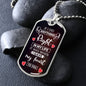 If I Did Anything Right | Dog Tag with Chain (Custom Engraving Optional)
