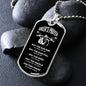 Biker's Prayer | Dog Tag with Chain (Custom Engraving Optional)