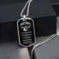 Biker's Prayer | Dog Tag with Chain (Custom Engraving Optional)