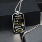 Dad Birthday | I Have a Hero | Dog Tag with Chain (Custom Engraving Optional)