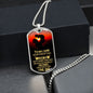 To My Son | Believe in Yourself | Dog Tag with Chain (Custom Engraving Optional)