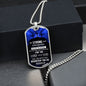 Be Strong & Courageous | Dog Tag with Chain (Custom Engraving Optional)