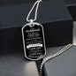 To My Husband | You Are My Everything | Dog Tag with Chain (Custom Engraving Optional)