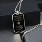 To My Son | Compass B&G | Dog Tag & Chain