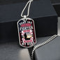 Army Dad Freedom Fighter | My Hero | Dog Tag with Chain (Custom Engraving Optional)