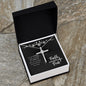 Faith Over Fear | Roses (Blk) | Cross Necklace