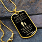 To My Son | Father & Son B&G | Dog Tag & Chain