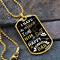Dad Birthday | I Have a Hero | Dog Tag with Chain (Custom Engraving Optional)