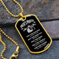 Biker's Prayer | Dog Tag with Chain (Custom Engraving Optional)