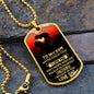 To My Son | Believe in Yourself | Dog Tag with Chain (Custom Engraving Optional)