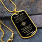 To My Son | Compass B&G | Dog Tag & Chain