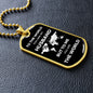 You are the World | Dog Tag with Chain (Custom Engraving Optional)