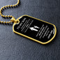 To My Son | Father & Son B&W | Dog Tag & Chain
