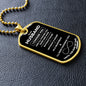 To My Husband | I Choose You | Dog Tag with Chain (Custom Engraving Optional)
