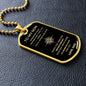 To My Son | Compass B&G | Dog Tag & Chain