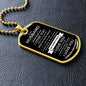 To My Husband | You Are My Everything | Dog Tag with Chain (Custom Engraving Optional)