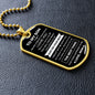To My Son | Just Do Your Best | Dog Tag with Chain (Custom Engraving Optional)