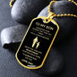 To My Son | Father & Son B&G | Dog Tag & Chain