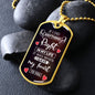 If I Did Anything Right | Dog Tag with Chain (Custom Engraving Optional)