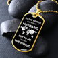 You are the World | Dog Tag with Chain (Custom Engraving Optional)