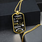 Dad Birthday | I Have a Hero | Dog Tag with Chain (Custom Engraving Optional)
