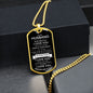 To My Husband | You Are My Everything | Dog Tag with Chain (Custom Engraving Optional)