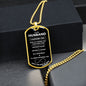 To My Husband | I Choose You | Dog Tag with Chain (Custom Engraving Optional)