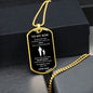 To My Son | Father & Son B&W | Dog Tag & Chain