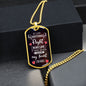 If I Did Anything Right | Dog Tag with Chain (Custom Engraving Optional)