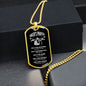 Biker's Prayer | Dog Tag with Chain (Custom Engraving Optional)