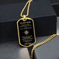 To My Son | Compass B&G | Dog Tag & Chain