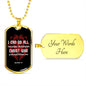 I Can Do All Things | Dog Tag with Chain (Custom Engraving Optional)