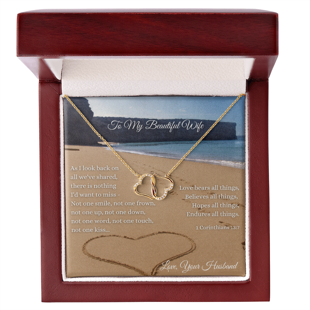 To My Beautiful Wife | Love Bears All Things | Everlasting Love Neckla –  God Moment Gifts