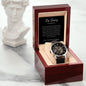 I'm Sorry For Hurting You | Black | Men's Openwork Watch